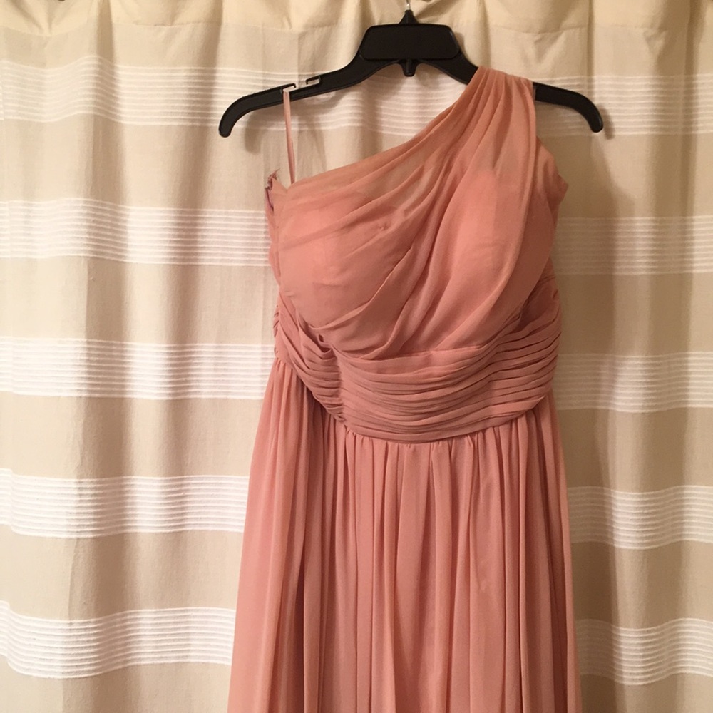 Blush long Bridesmaides dress